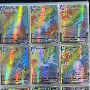 Pokémon TGC 6 card Rainbow Vmax Bundle🔥🔥